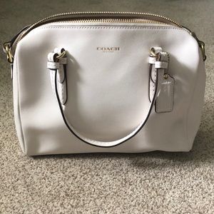 Coach White Leather Crossbody